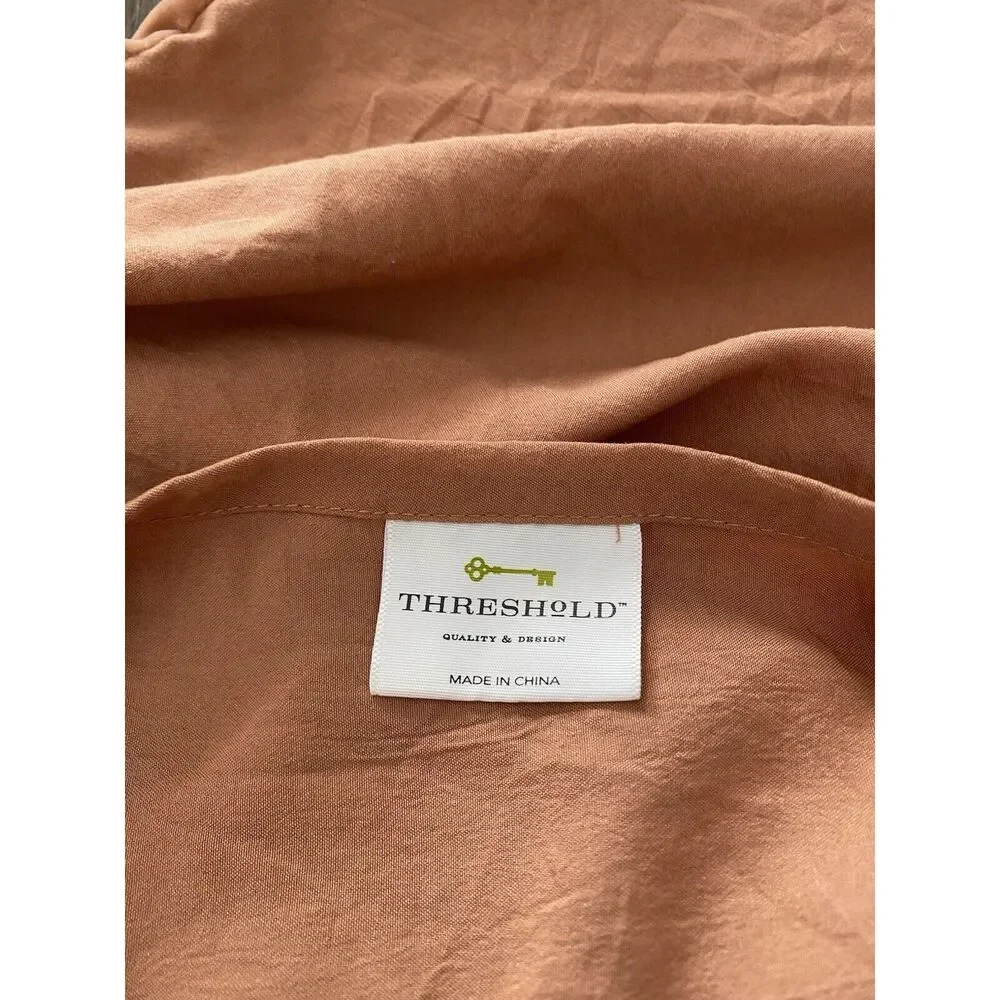 Threshold Velour Terracotta Bed Pillow Sham